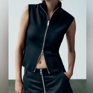 Zara Double Zip Top